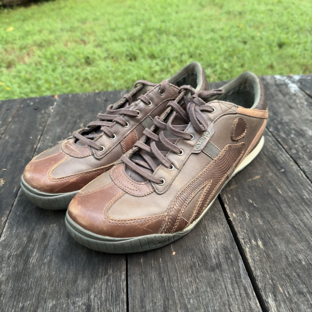 Cushe‎ Men's Vinyl 45 Dark Brown Leather Size 12
